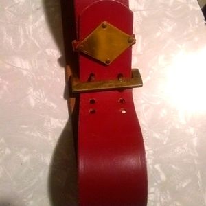 50's Rare Roger Van S Red Belt brass buckle